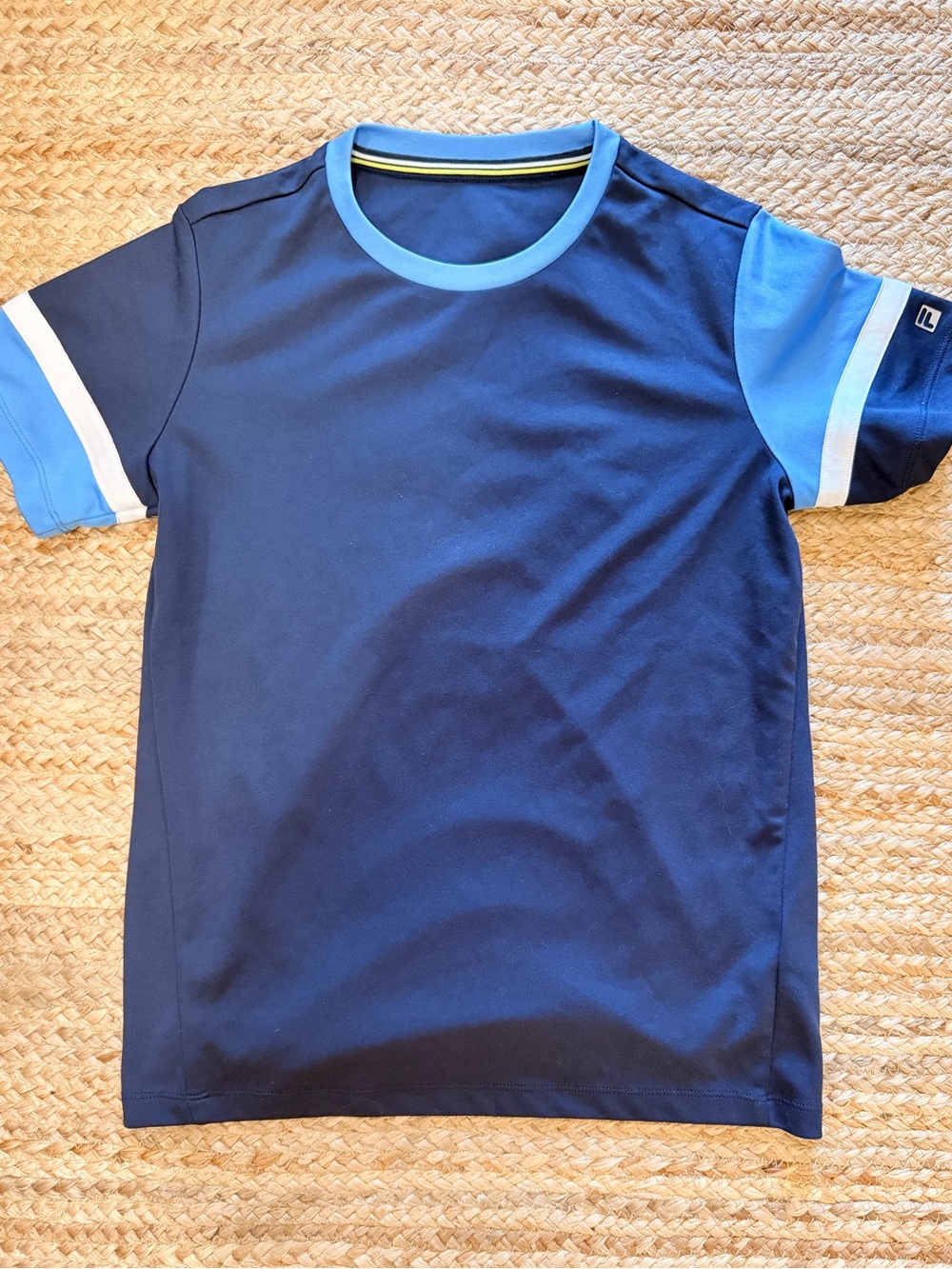 Fila Navy with Light Blue Accent Short Sleeve Tee